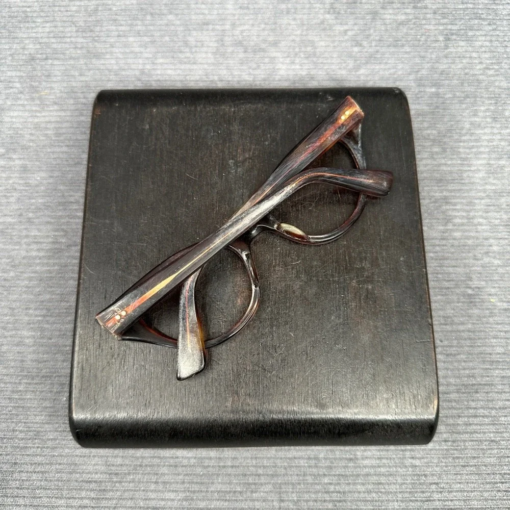Vintage Cat Eye Y2K Eyeglasses Tortoiseshell Rhinestone Embellished Brown Frames